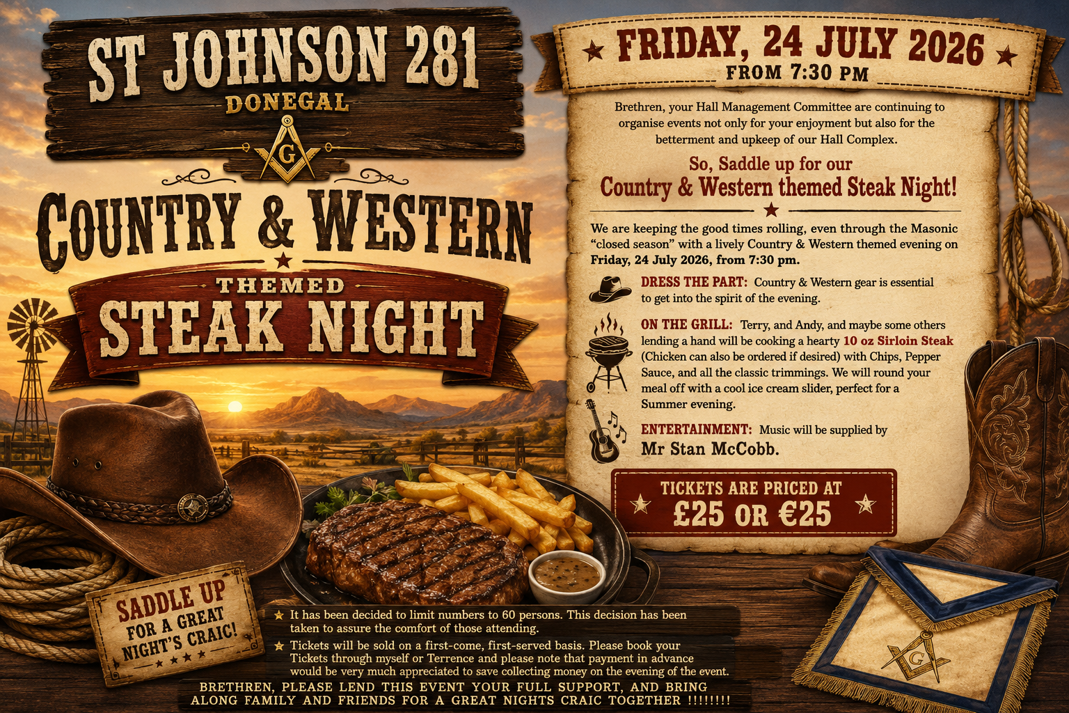 country and western evening 281 july st johnson